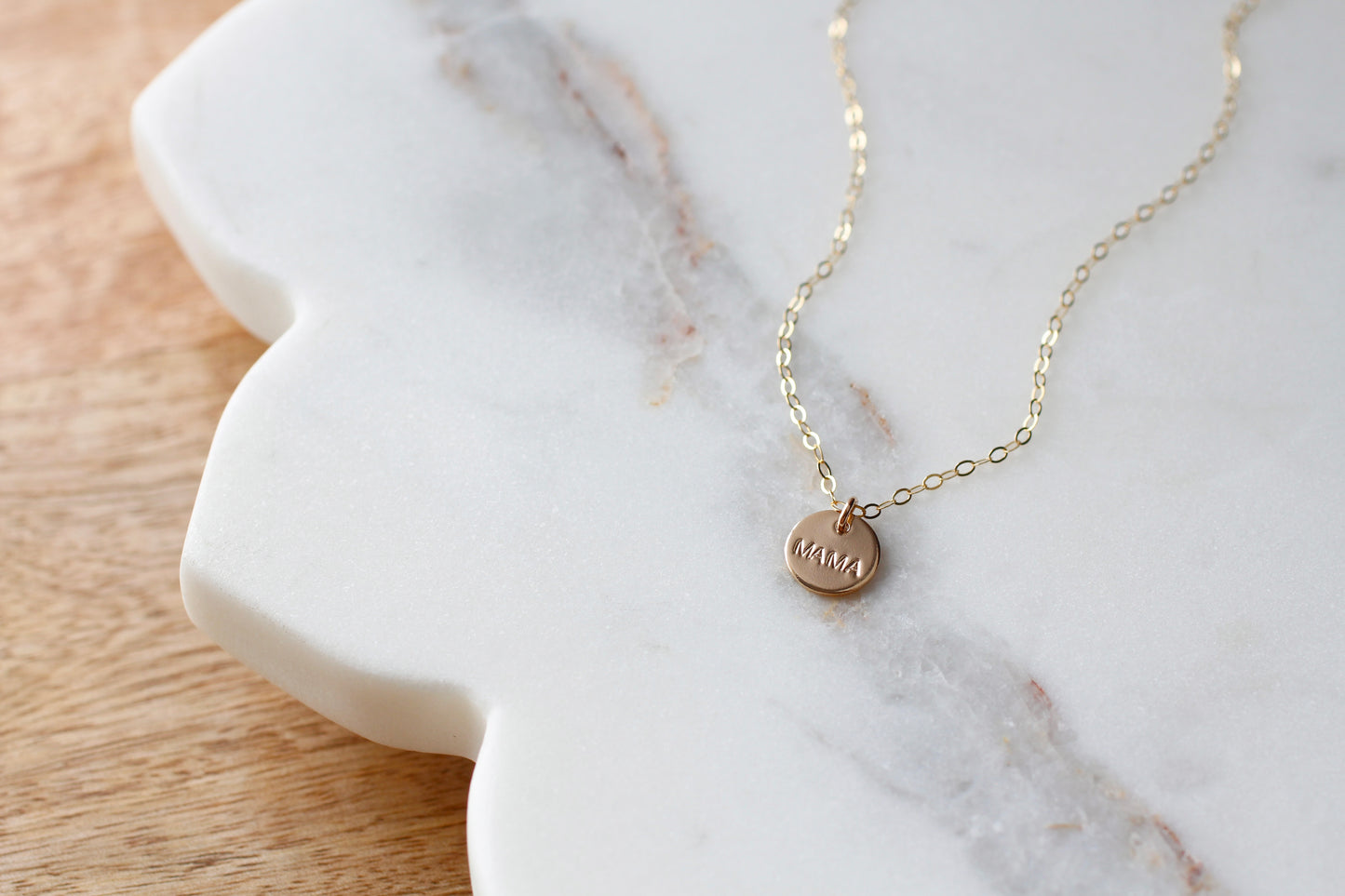 HAND STAMPED MAMA NECKLACE (small)