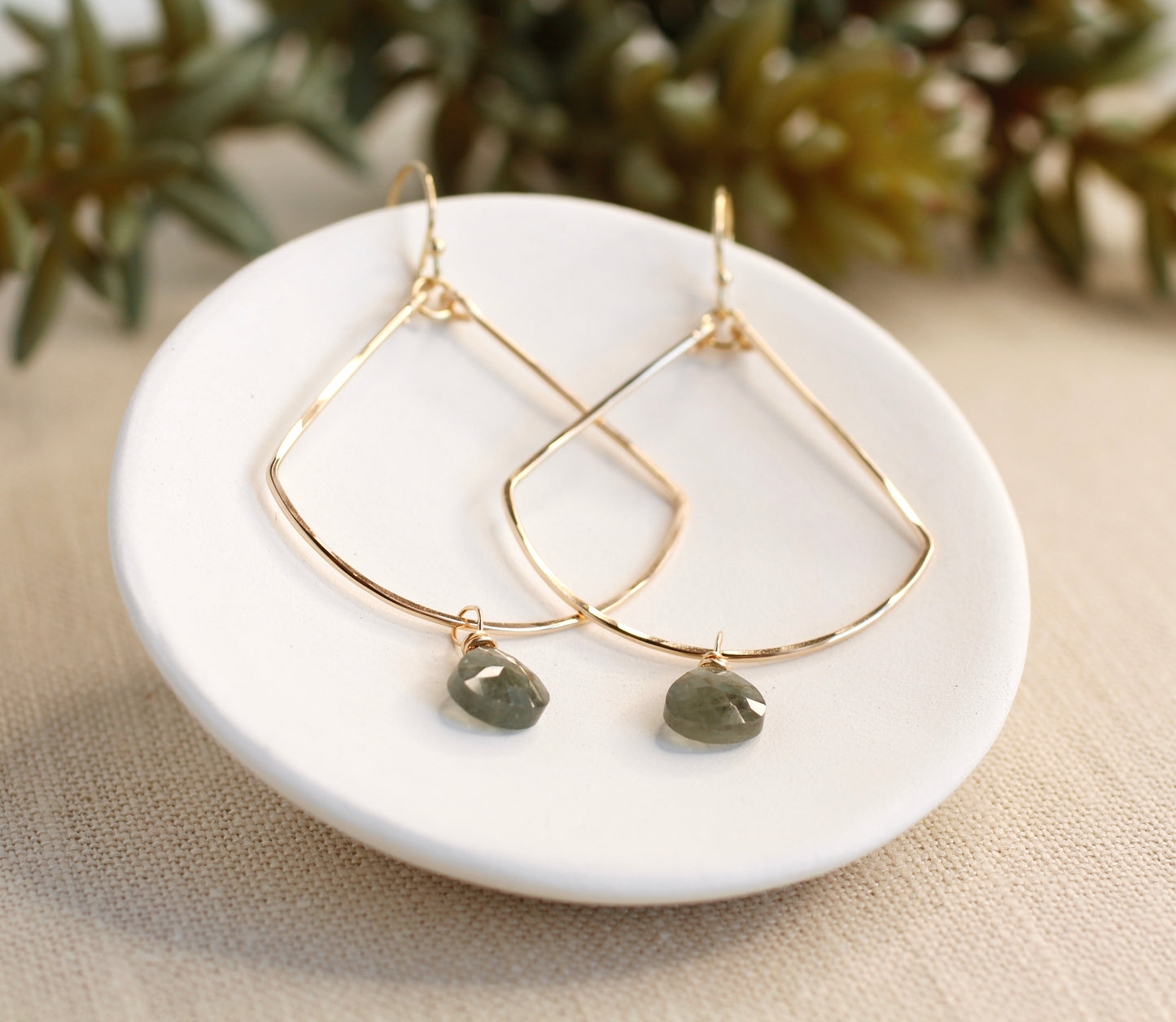 MOSS AQUAMARINE EARRINGS