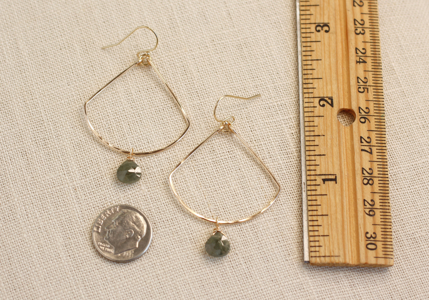 MOSS AQUAMARINE EARRINGS