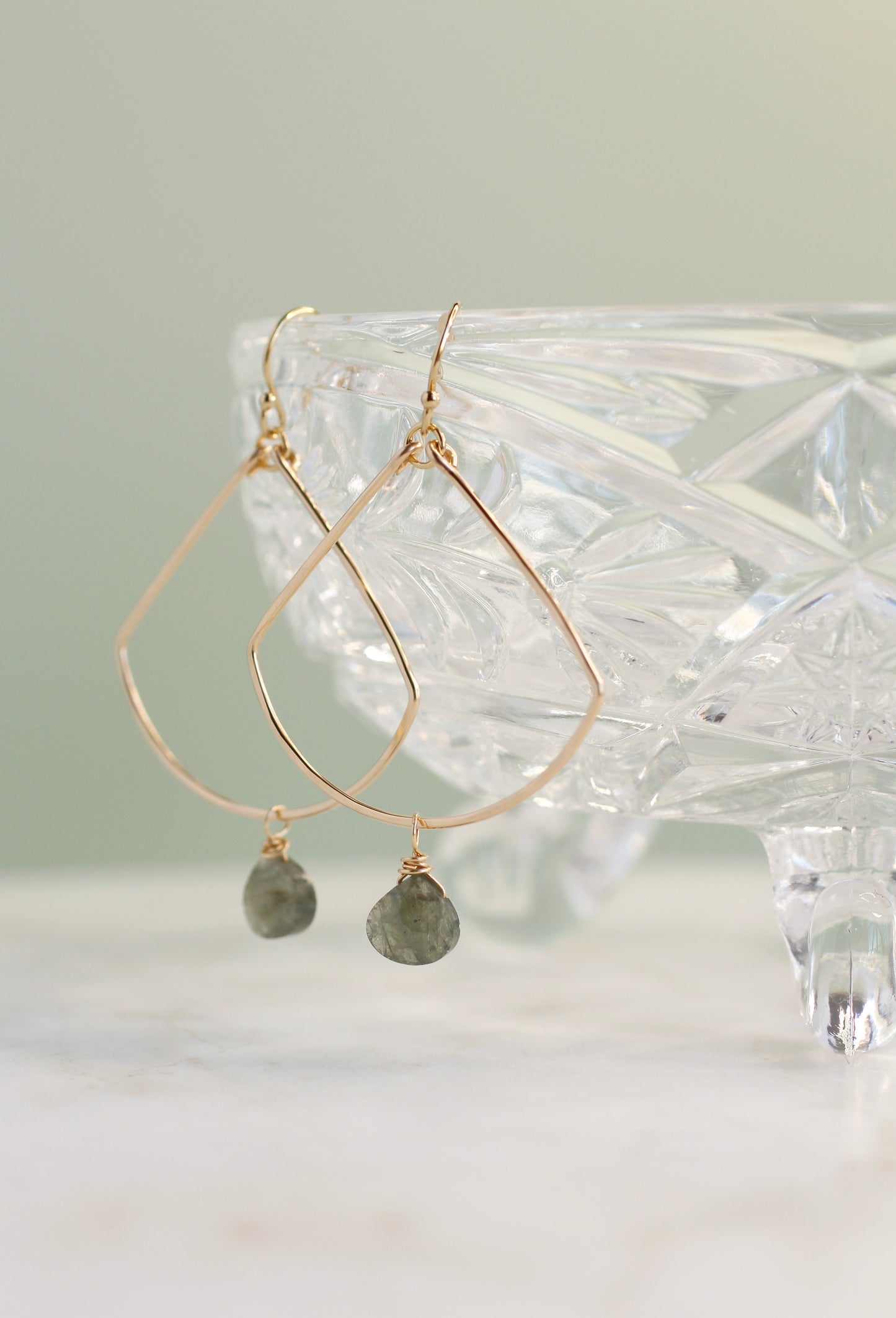 MOSS AQUAMARINE EARRINGS