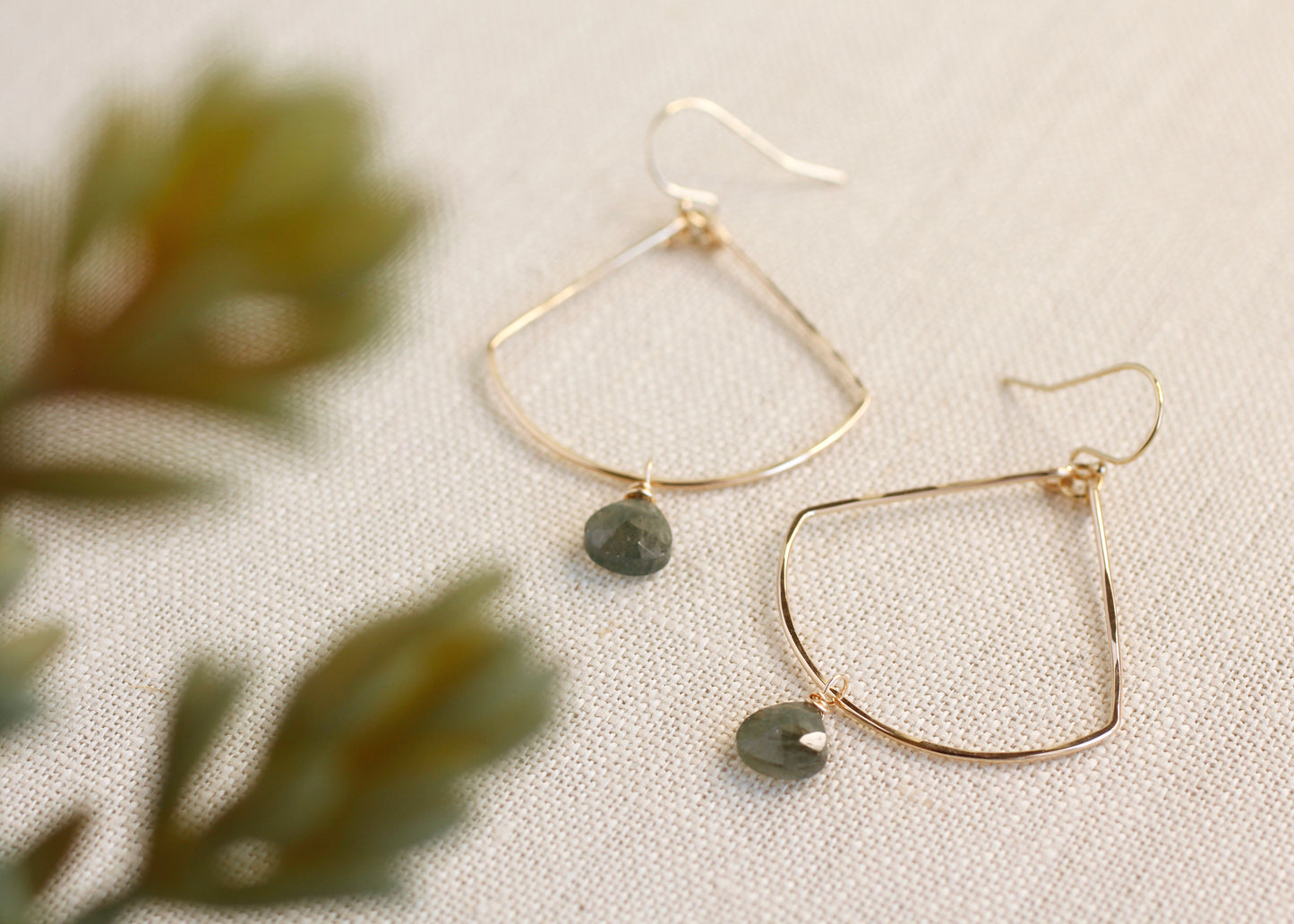MOSS AQUAMARINE EARRINGS