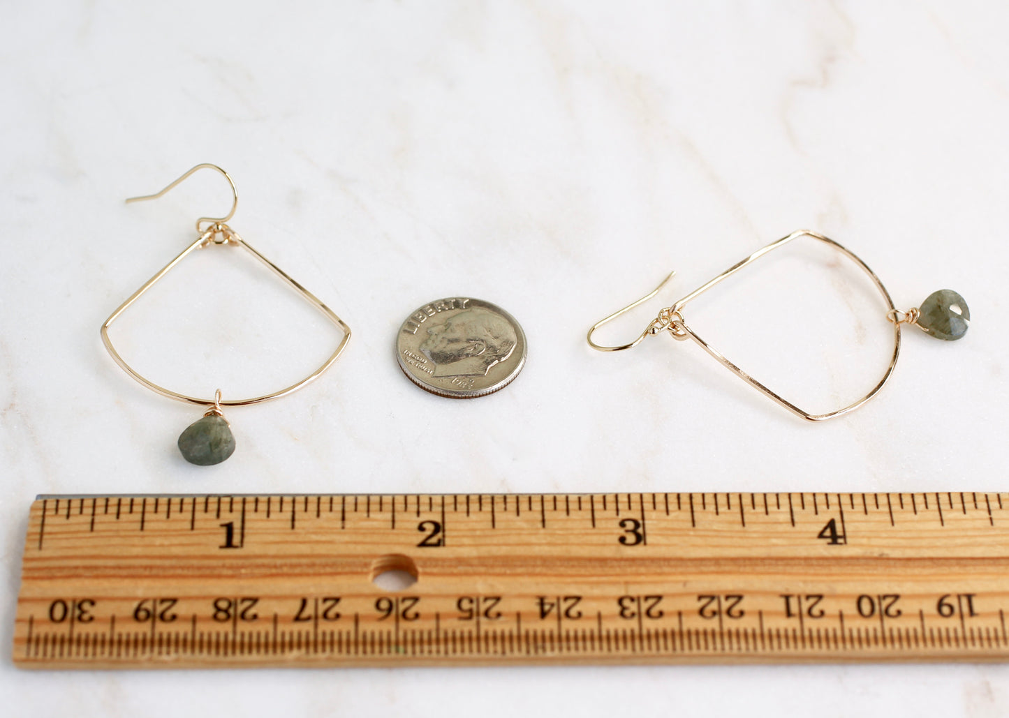 MOSS AQUAMARINE EARRINGS