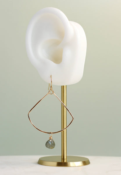 MOSS AQUAMARINE EARRINGS